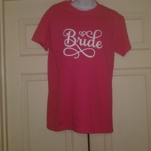 Bride tee shirt short sleeve wedding